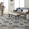 Homeroots 8 x 11 ft. Gray & Blue Indoor & Outdoor Area Rug 384985 - alternate 3